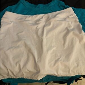 White Athletic Skort